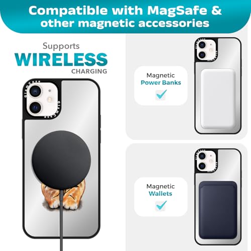 Coque miroir iPhone 12 Pro contre les chocs avec imprimé tigre