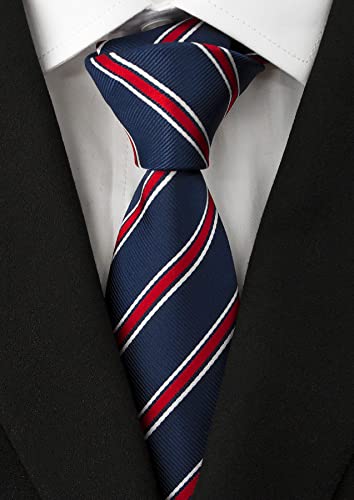 Image of Men's Necktie Classic Silk Tie Woven Jacquard Neck Ties 9 PCS