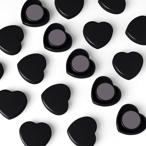 Imanes decorativos corazón negros pack 20 unidades miniatura 2