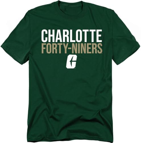 University of North Carolina at Charlotte Official Unisex Adult T Shirt ...