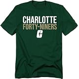 University of North Carolina at Charlotte Official Stacked Unisex Adult T-Shirt, Stacked, Small