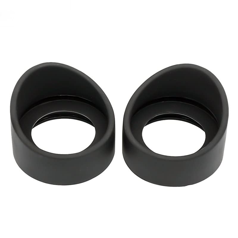 Microscope Eyepiece Eye Cups 1 Pair Rubber Eye Cups Eye Guards Caps for 32-35 mm Microscope Eyepiece Telescope Inner Diameter 34 mm