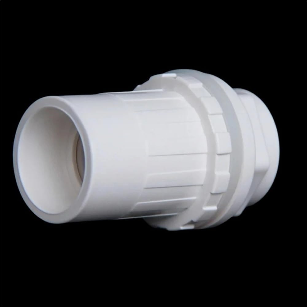 Pipe Drainage Joint 3pcs PVC Pipe Fittings Joint for Aquarium Fish Tank, Overflow Thread Water Supply Accessories(White,32mm)