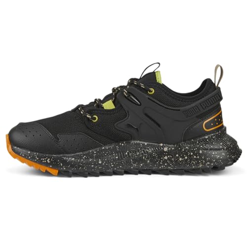 PUMA - Mens Pacer Future Trail Shoes, Size: 11 M US, Color: Puma Black/Puma Black/Orange Brick