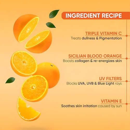 Image of BlinkU glow crafter vitamin c sunscreen gel spf 50 pa+++ brightening & hydrating formula ideal for daily use 50g