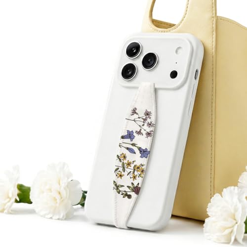 Switchbands Floral Phone Grip Strap – Reversible Flower Phone Holder for Hand, Anti-Drop Elastic Strap, No Adhesive, Wireless Charging Safe, Universal Fit - Vintage Garden