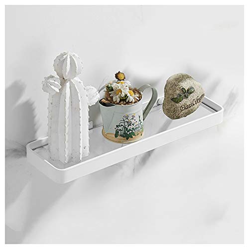 Estante de Vidrio para Montaje en Pared, Estante de Almacenamiento de Maquillaje para baño y Ducha, fácil de Desmontar y Lavar, para Cocina y balcón (Color: Plateado, tamaño: 40 cm) (Plata 25 cm)