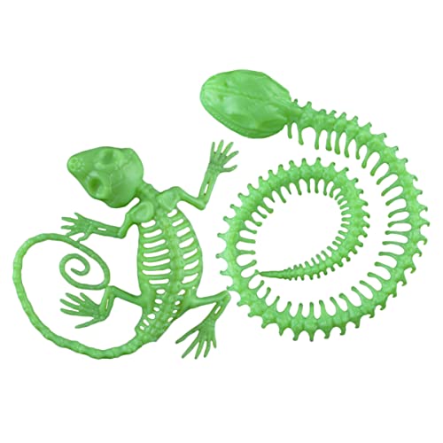 Vaguelly 1 Set Giocattoli Halloween e Gecko Luminosa per Decorazioni Spaventose Accessori per Feste Halloween per Case Infestate e Micro