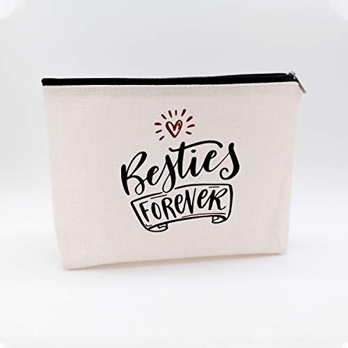 WIEZO-USA Besties Forever,BFF Gifts, for Women Girls Her,Sister Gifts from Sister,Friendship Gifts,Birthday Present,Waterproof Cosmetic Bag Makeup Bag Gift WIEZO-USA Besties Forever,BFF Gifts, for Women Girls Her,Sister Gifts from Sister,Friendship Gifts,Birthday Present,Waterproof Cosmetic Bag Makeup Bag Gift