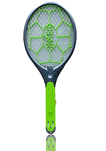 Image of KEDAR Mosquito bat with abs Plastic, 1200 Mah Lithium Battery, Mosquito Killer, Unbreakable Insect Killer, high Voltage Kill (Green)