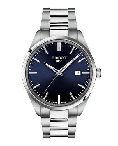 Tissot Montre PR100 acier cadran bleu