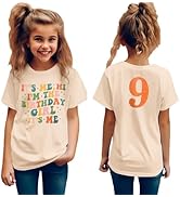 GLIGLITTR Girls Birthday Shirt Hi Its Me Im The Birthday Girl Tshirt Girls Bday Party Tee Tops Ki...