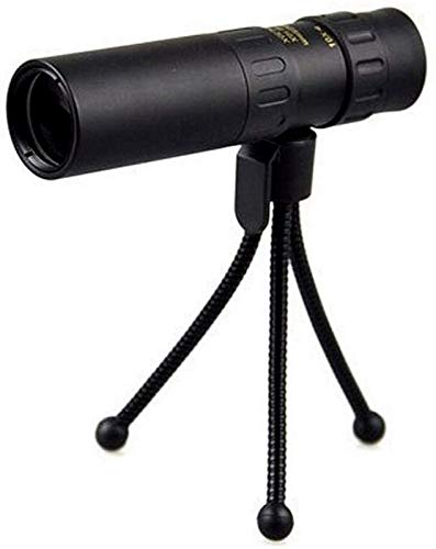 KKXXYQFC Telescopios, Telescopio para Adultos, Zoom 10-30x25 Monocular Potente Telescopio Binoculares De Bolsillo Alcance con Trípode Y Bolsa De Transporte Binoculares
