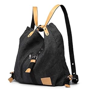 Kono Dames canvas handtas rugzak vrouwen schoudertas shopper tas vintage hobo schoudertas voor werk school reizen