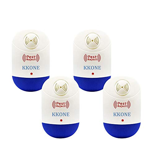KKONE Ultrasonic Pest Repeller 4 Packs, 2020 Upgraded Pest Control Reject Devices Electronic