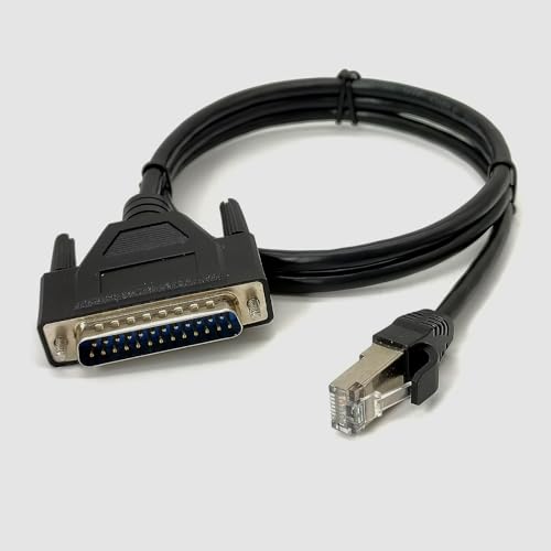 GXMRHWY DB25 Male to RJ45 Male Ethernet Modem Console Cable 1Meter