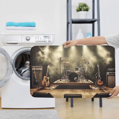 Alfombras de baño de música rock antideslizantes para suelos siempre secos 8