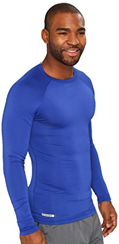 Image of LYCOT Compression Top Full Sleeve Plain Athletic Fit Multi Sports Cycling, Cricket, Football, Badminton, Gym, Fitness & Other Outdoor Inner Wear