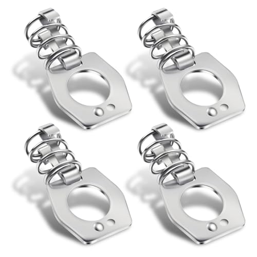 Image of 4pcs RV Water Heater Cam Lock Door Latch Fastener Stainless Steel for RV, Camper, Travel Trailer, Motorhome Hot Water Heater Cover Twist Metal Cam Lock Water Heater Door Latch Replacement