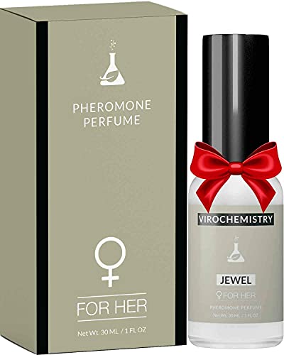 Pheromones to Attract Men for Women (Jewel) – Elegant, Ultra Strength Organic Fragrance Body Perfume (1 Fl. Oz)(Human Grade Pheromones to Attract Men)