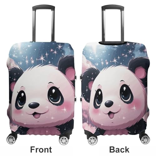 Panda Luggage Cover, Washable Elastic Suitcase Cover Protector Fit 18-32 Inch Luggage3