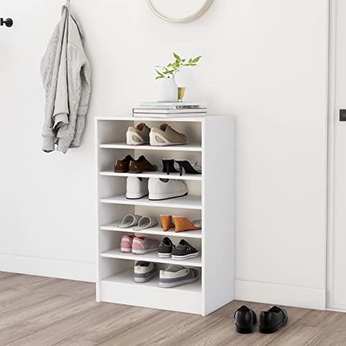 Xichuzi Mueble zapatero, Zapatero Entrada Recibidor, Zapatero Estrecho, Armario Zapatero, de aglomerado blanco 60x35x92 cm
