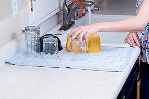 Miniatura 4 de Simpli-Magic 79282 Toallas de cocina de microfibra, color marrón piedrablanco, 15 x 25 pulgadas, paquete de 12