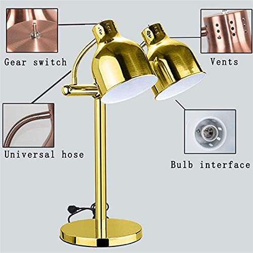 Voedsel Warmtelamp Met Dubbele 275W-lamp Voedselverwarmer Lamp Voedselverwarmer Warmtelamp, Buffet Food Court… - Afbeelding 7