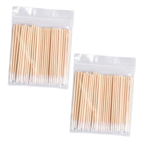 NULYLU 1000pcs Pointed Cotton Swabs for Eye Shadow Brushes Makeup Removal Cleaning