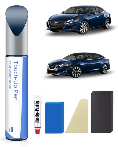 PARTS4EV Deep Blue Pearl(RAY) Touch Up Paint Repair Kit Compatible with Nissan - DIY Kit Exactly Matches Chips and Nicks