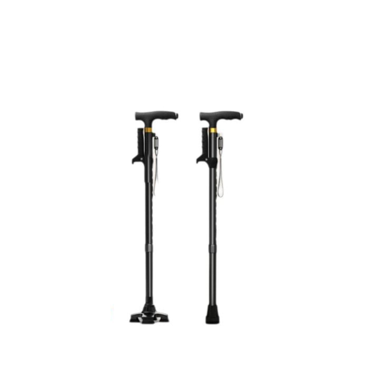 Adjustable Aluminum Mobility aid for Seniors, Anti-Slip, Illuminating Light, 4-Leg-image-44