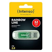 Intenso Rainbow Line 32 GB USB-Stick USB 2.0, Durchsichtig, Schwarz (Packung mit 2) – Ansicht 5