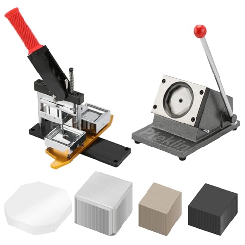 Magnet Maker Machine 2x2inch Square Fridge DIY Photo Magnet Making Machine+Paper Cutter+100 Sets Materials