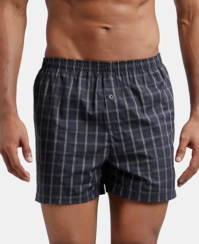 Image of Jockey 8222 Men's Super Combed Mercerized Cotton Woven Printed Inner Boxers with Ultrasoft and Durable Inner Waistband (Pack of 2)