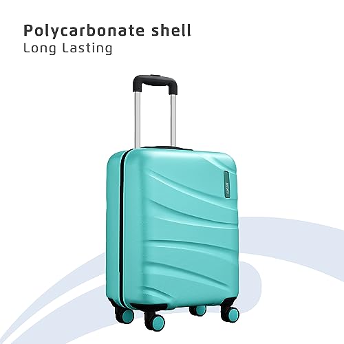Image of Safari Cabin Polycarbonate Persia Hardside Small Size Luggage Spearmint Color 55Cm, 4, Spinner, Trolley Bag