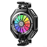 Generisch Telefonkühler, Magnetischer Telefonkühler, Telefonkühlventilator, für Gaming & Video-Streaming & Autofahren, mitRGB-Licht für Smartphone/Tablet, Lüfter für Gaming, Handykühler