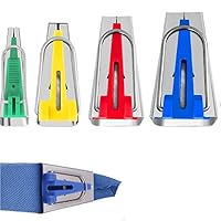 Bavooty Schrägbandmacher,Schrägbandformer Set,4 Stücke Stoff Schrägband Maker Werkzeug,Schrägband Werkzeug Set,Tape Maker Set,Tape Maker Set für DIY Patchwork Kit,4 Größen (6 mm,12 mm, 18 mm, 25 mm)