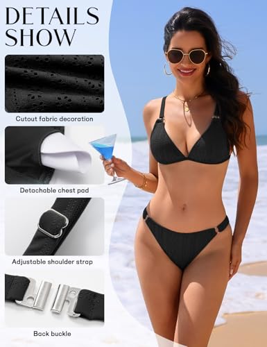 Maillot de bain femme 2 pièces bikini triangle de plage - 5