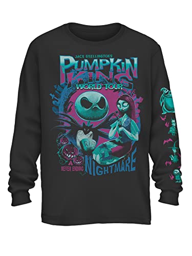 Disney Nightmare Before Christmas Jack Skellington Nightmare King World Tour T-Shirt4