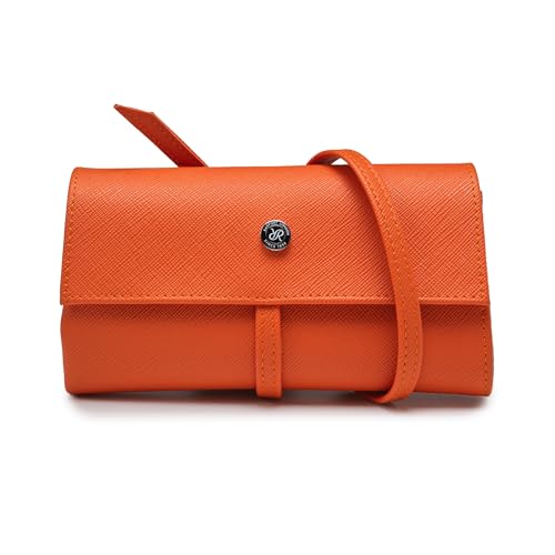 Orange Leather Watch Wrap