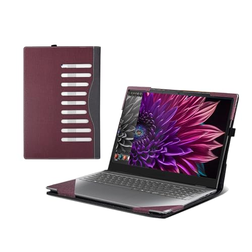 Funda para Lenovo Yoga Pro 9i 16" PU Cuero Roja miniatura 1