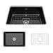 BOCCHI 1360-005-0120 Sotto Undermount Fireclay 27 in. Single Bowl Kitchen Sink with Protective Bottom Grid and Strainer, Glossy Black