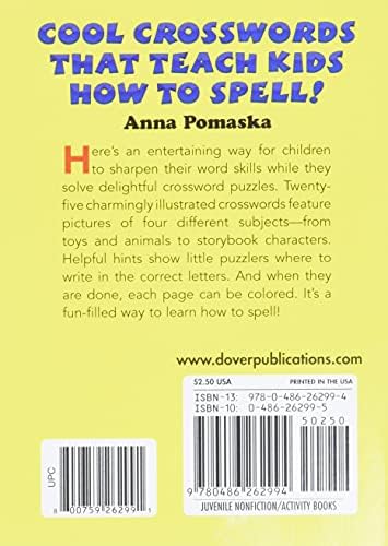 My First Crossword Puzzle Book Dover Little Activity Books Pomaska Anna Amazon Com Books My First Crossword Puzzle Book Dover Little Activity Books Pomaska Anna Amazon Com Books