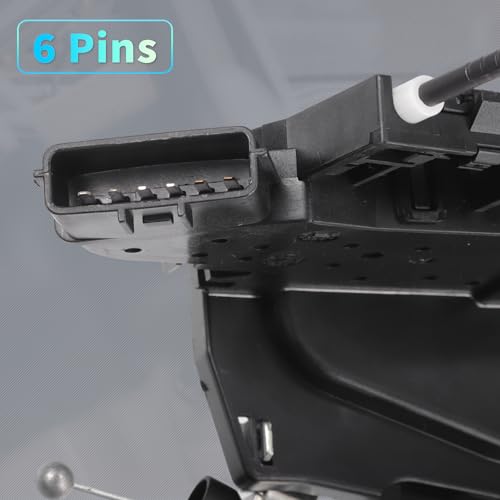 Image of X AUTOHAUX Replacement Front Left Driver Side Power Door Lock Actuator Motor with Cable for Infiniti Q50 2014-2020 Door Latch Actuator Assembly Replace No.805014HB0A Black