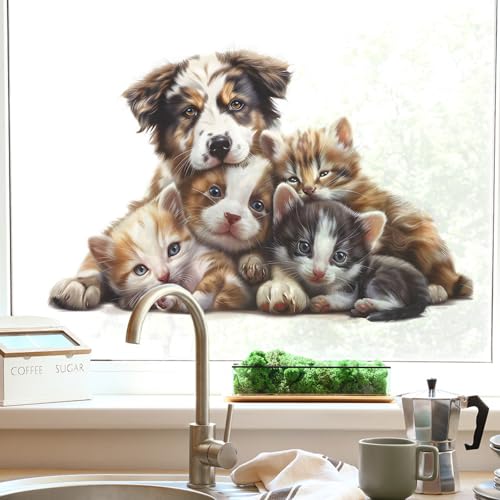 Vinilos Decorativos Achang Adorables Cachorros y Gatitos miniatura 4