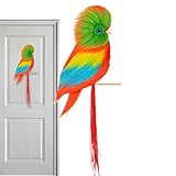 Künstliche Vögel - Tropische Flugtiere Kunsthandwerksartikel - Bunte -Dekorationsgegenstände - für Garten Zuhause Außen Terrasse Tür Deko