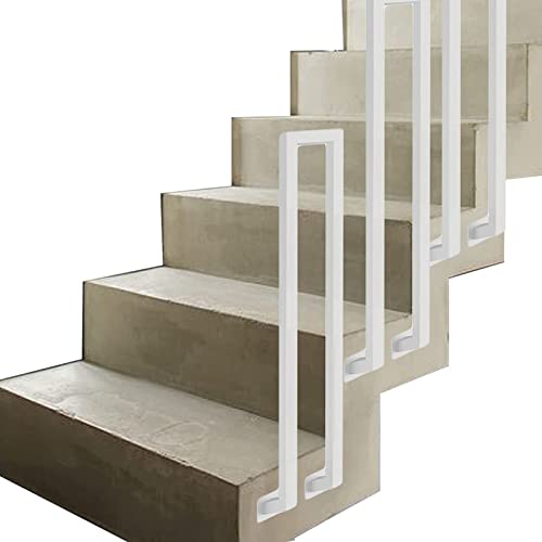 Rampe d'escalier de sécurité de type U en fer forgé pour accès PMR