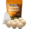 AJOQFKTD Squirrel Repellent Outdoor, Squirrel Deterrent for Garden, Chipmunk Repellent Outdoor, Squirrel Away, Squirrel Repellent for Attic/Trees/Yard,People/Pet/Plant Friendly-8Packs
