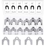 Rustark 144Pcs 4 Sizes 1/64' 1/32' 1/16' 1/8' Universal Auto Alignment Body Shim Assortment Kit for Adjusting Body Parts or Camber Alignment