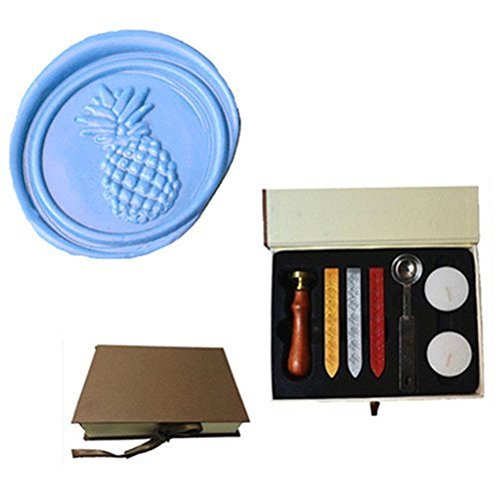 Mdlg Vintage Pineapple Wax Seal Sealing Stamp Embellishment Wedding Invitation Card Snail Mail Gift Wrapping Wine Package Great Christmas Gift Idea Harvest Festival Wax Seal Stamp Set #TOP20